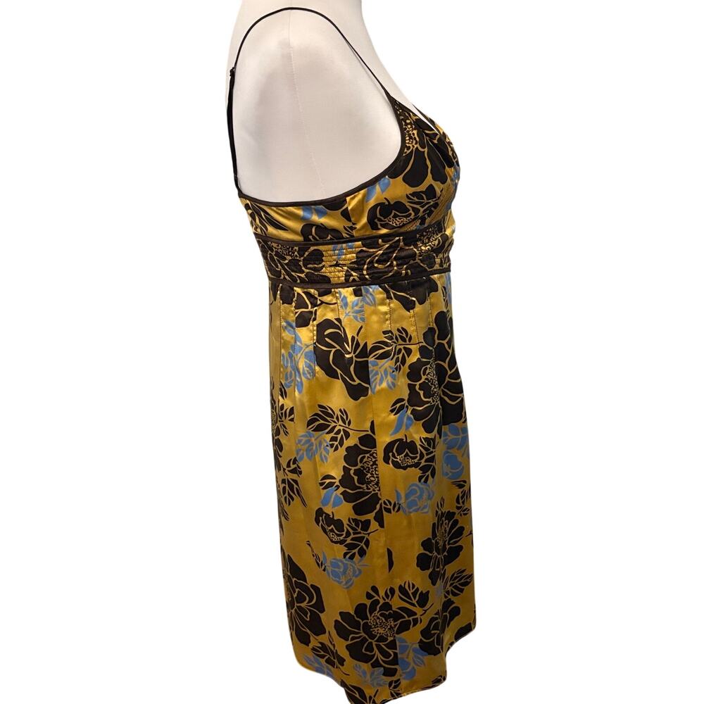 VTG Calypso Christiane Celle 100% Silk Floral Slip Dress Empire Waist Size 4 / S - Picture 6 of 16